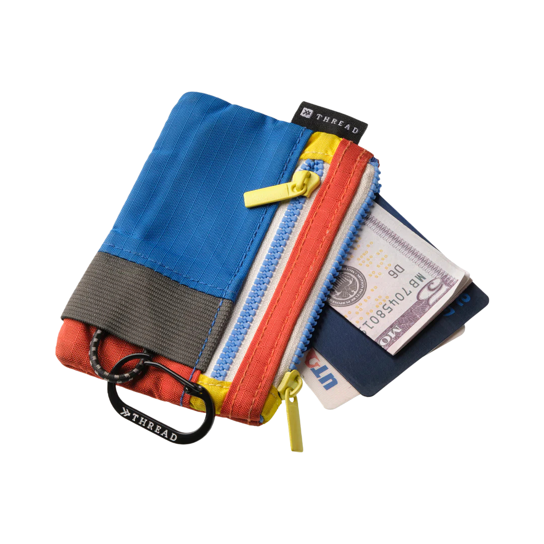 THREAD POUCH WALLET - COLOR BLOCK
