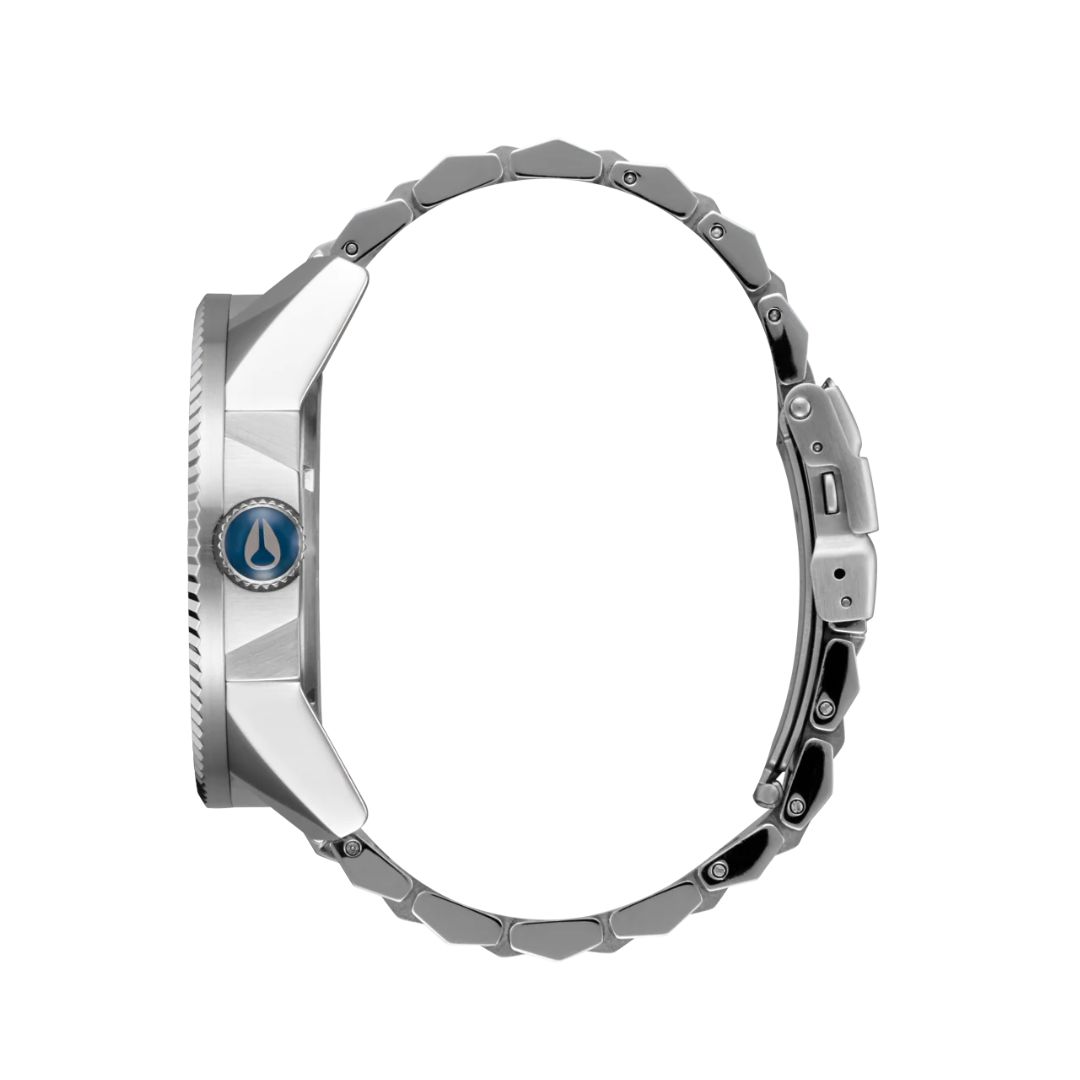 NIXON CORPORAL STAINLESS STEEL - SILVER/INDIGO