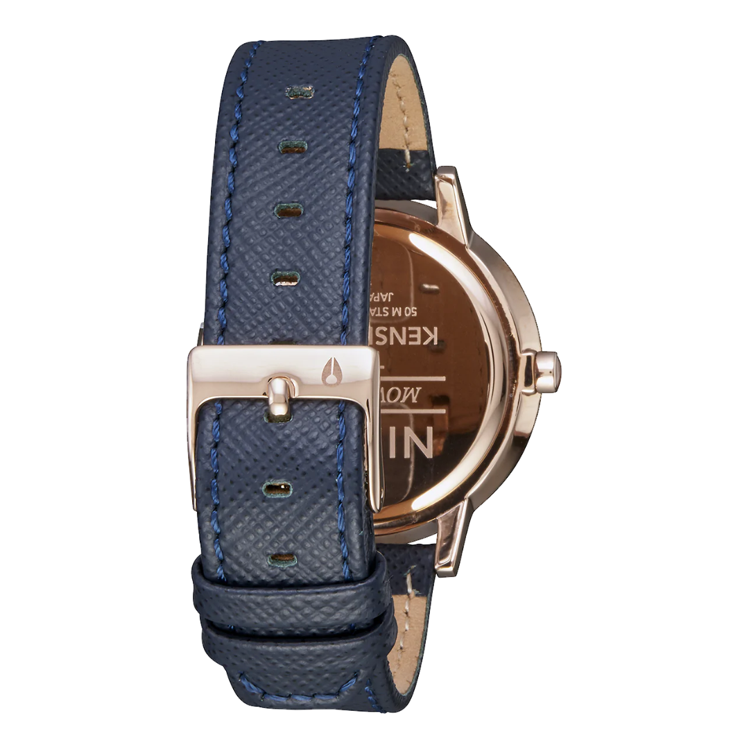 NIXON KESINGTON LEATHER WATCH