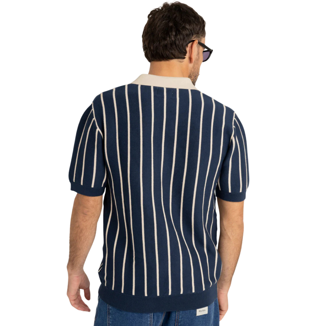 RHYTHM STRIPED KNIT SS POLO