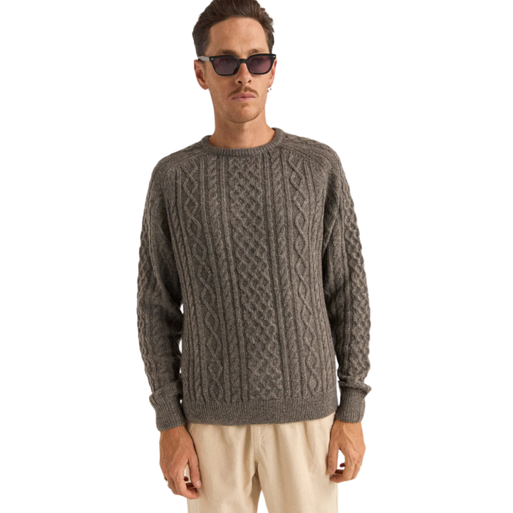 RHYTHM MOHAIR FISHERMANS KNIT