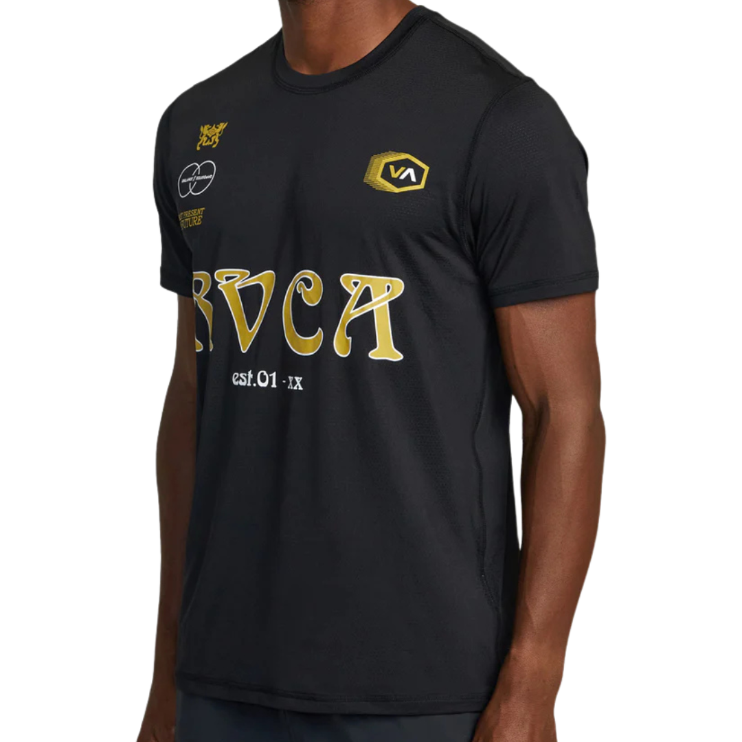 RVCA KIT PERF SHORT SLEEVE TRAINING TOP