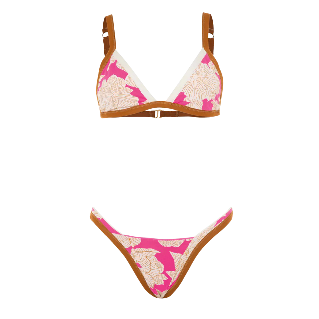 MAAJI - RADIANT PINK REWIND FIXED TRIANGLE BIKINI