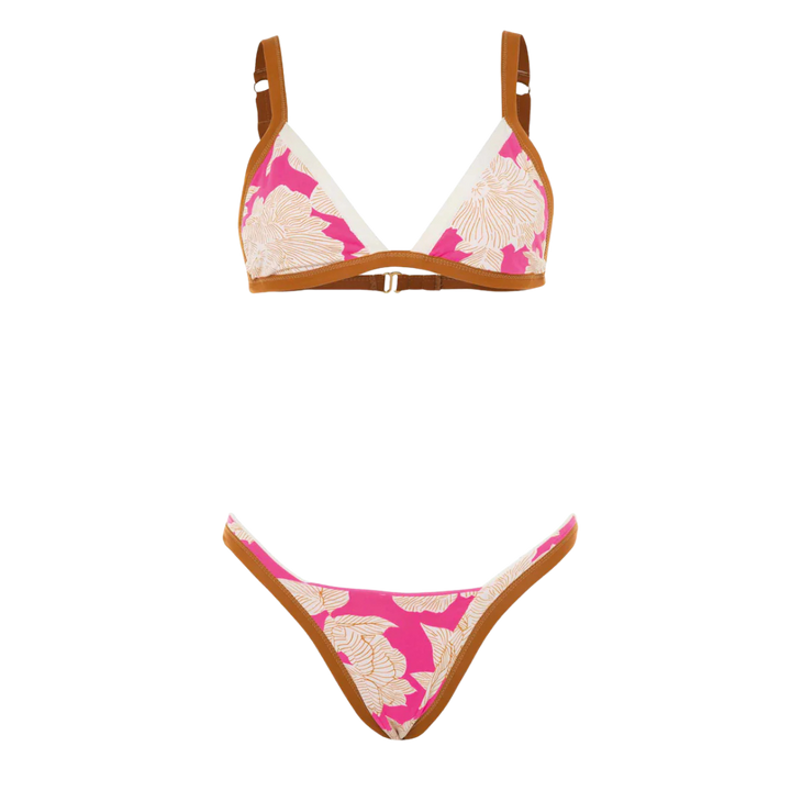 MAAJI - RADIANT PINK REWIND FIXED TRIANGLE BIKINI