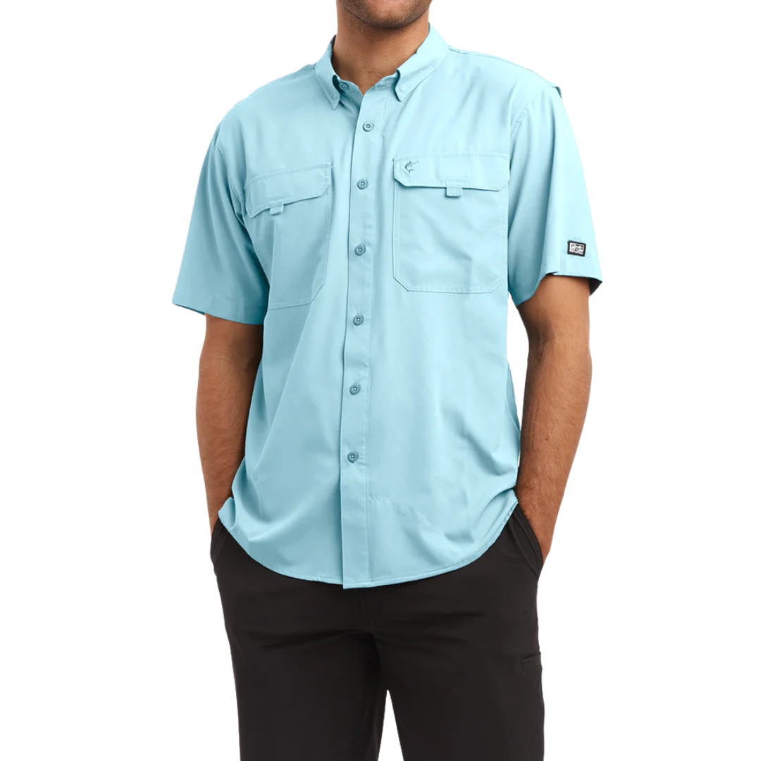 PELAGIC KEYS SS FISHING SHIRT - TAHITIAN BLUE