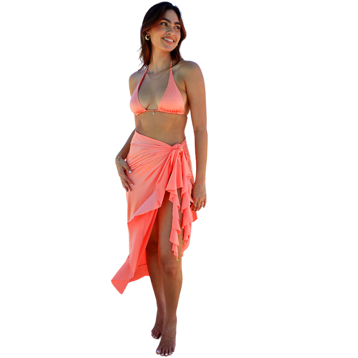 MARLEN SHIMMER SAMBA RUFFLED SARONG