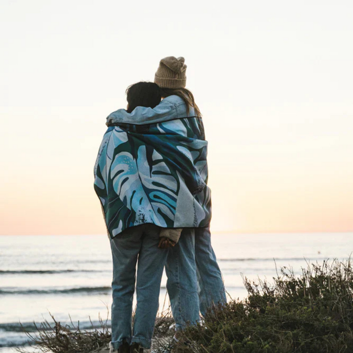 NOMADIX ORIGINAL TOWEL - MONSTERA BLUE