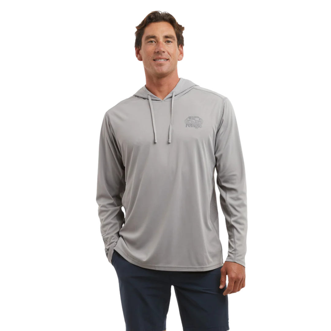 PELAGIC VAPORTEK HOOD - WORLDWIDE WAHOO GREY