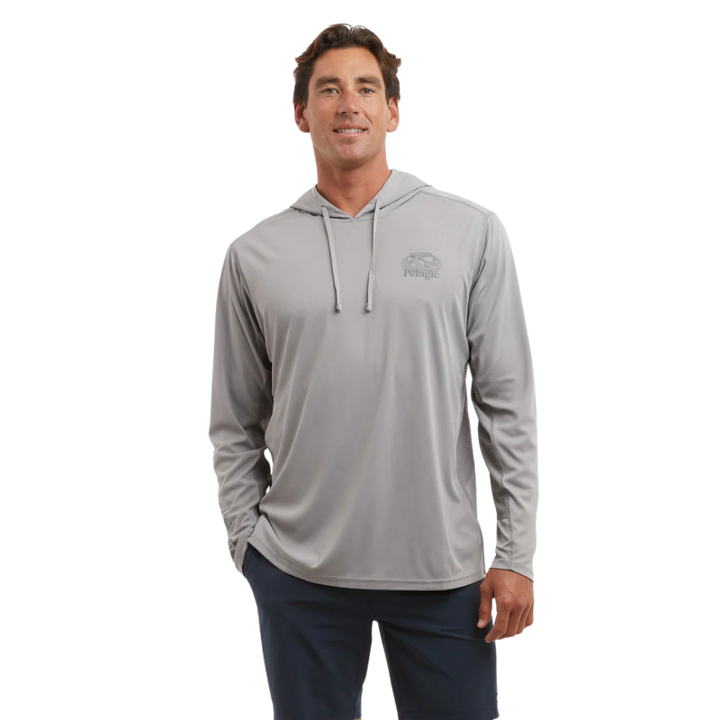 PELAGIC VAPORTEK HOOD - WORLDWIDE WAHOO GREY