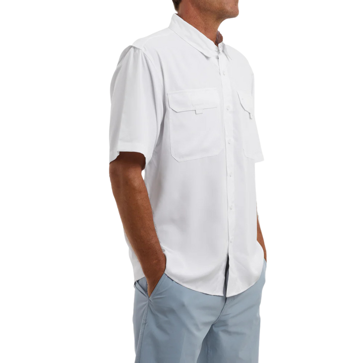 PELAGIC KEYS SS FISHING SHIRT - WHITE