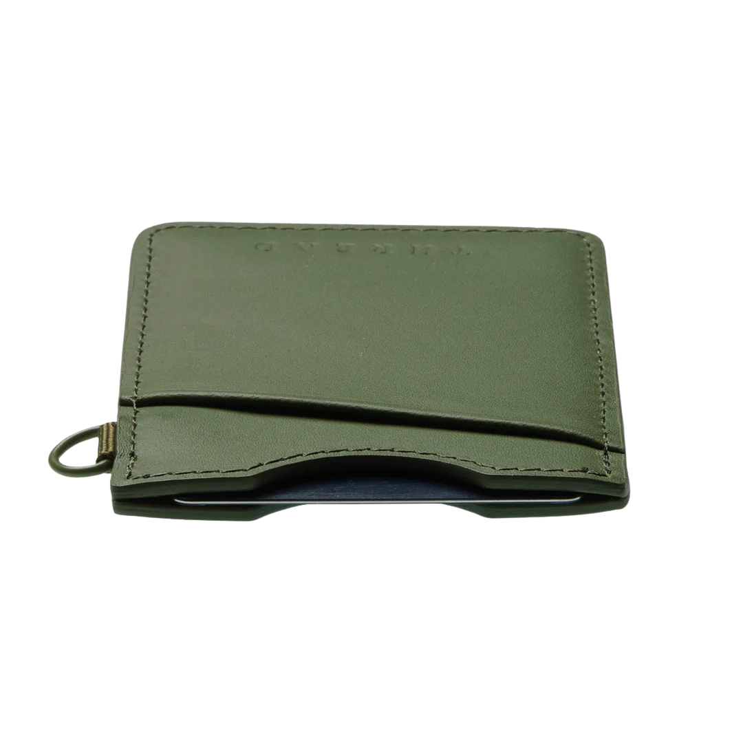 THREAD VERTICAL WALLET - OLIVE