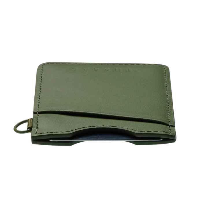 THREAD VERTICAL WALLET - OLIVE