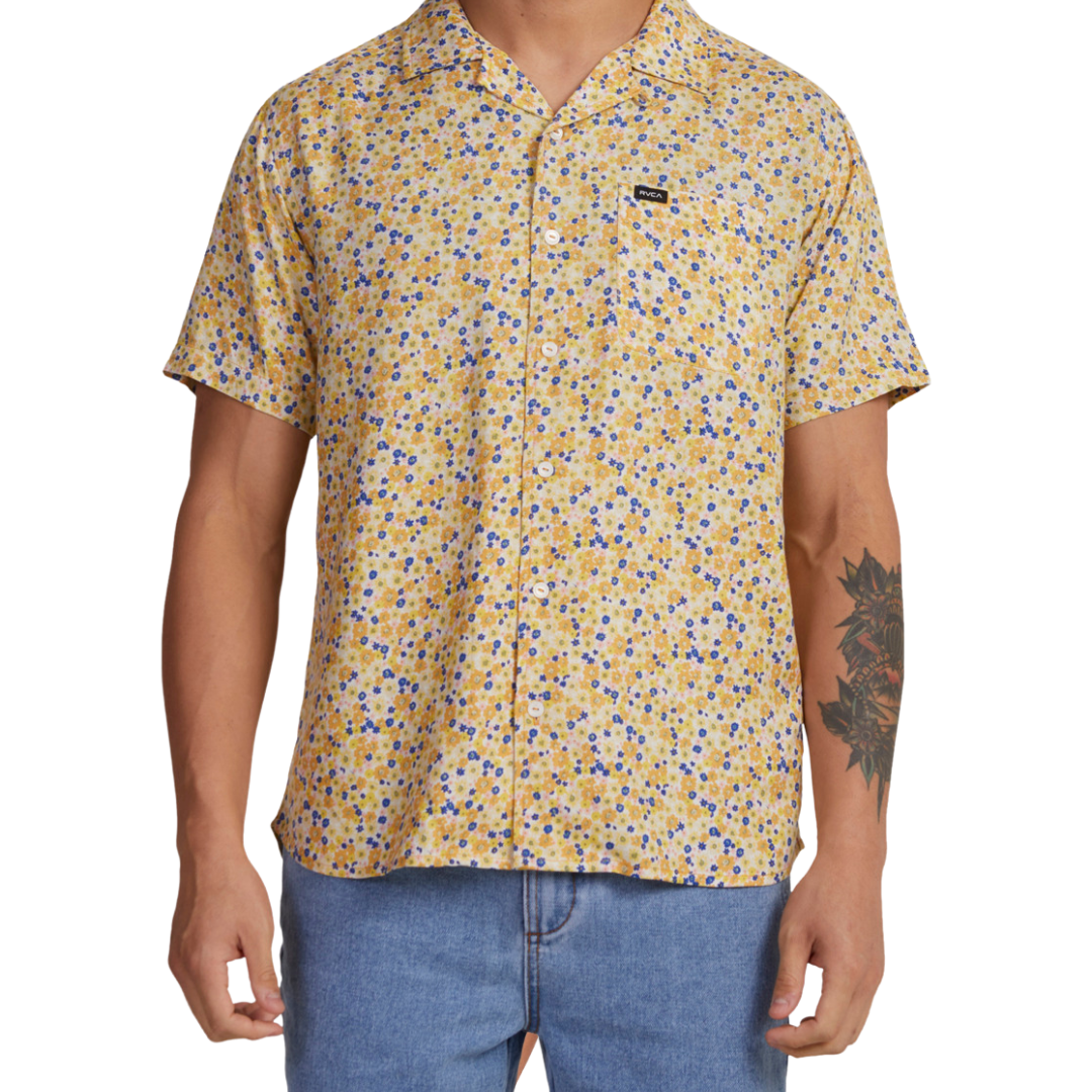 RVCA GROUND COVER SS TOP