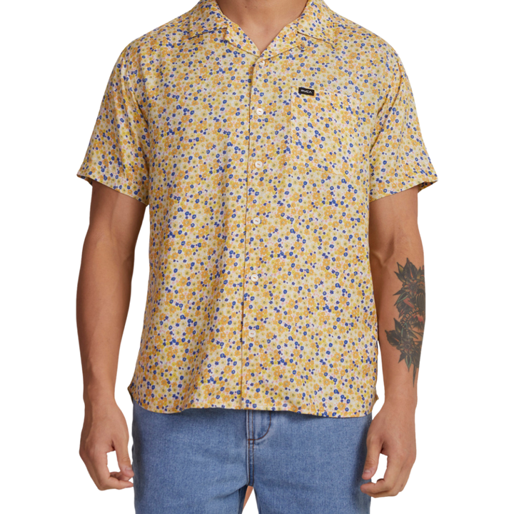 RVCA GROUND COVER SS TOP