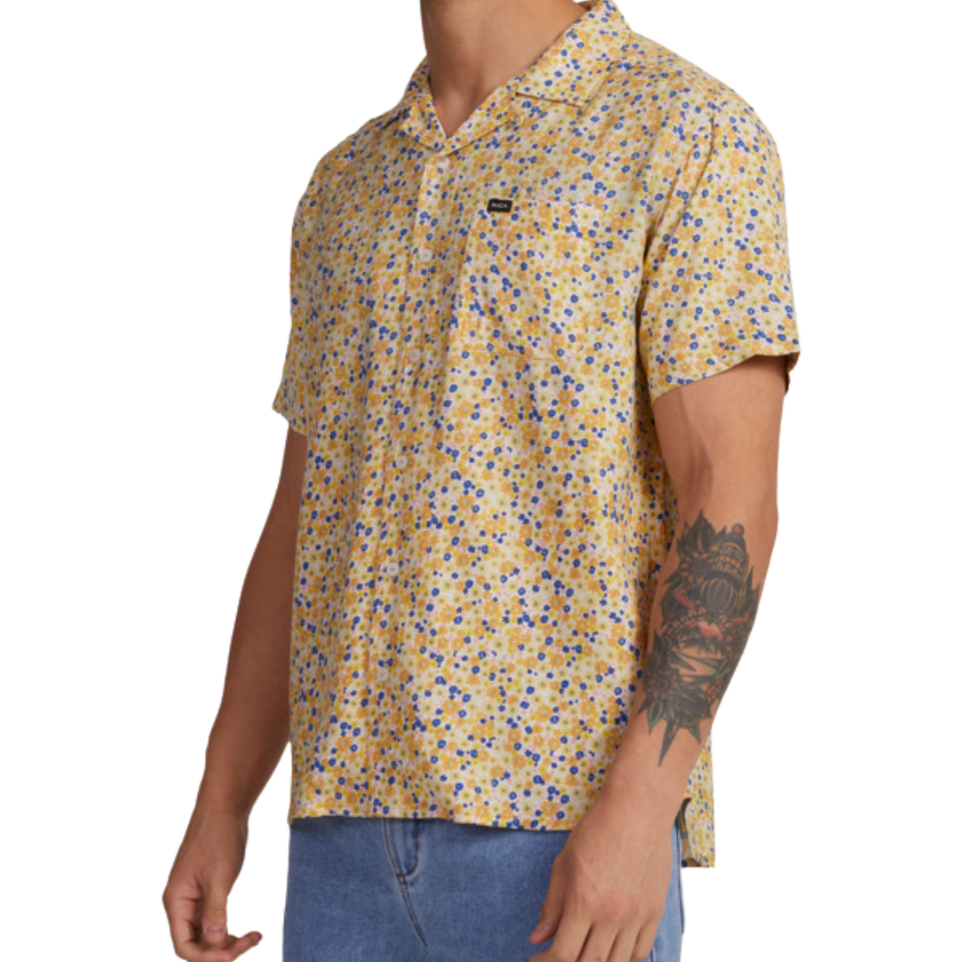 RVCA GROUND COVER SS TOP