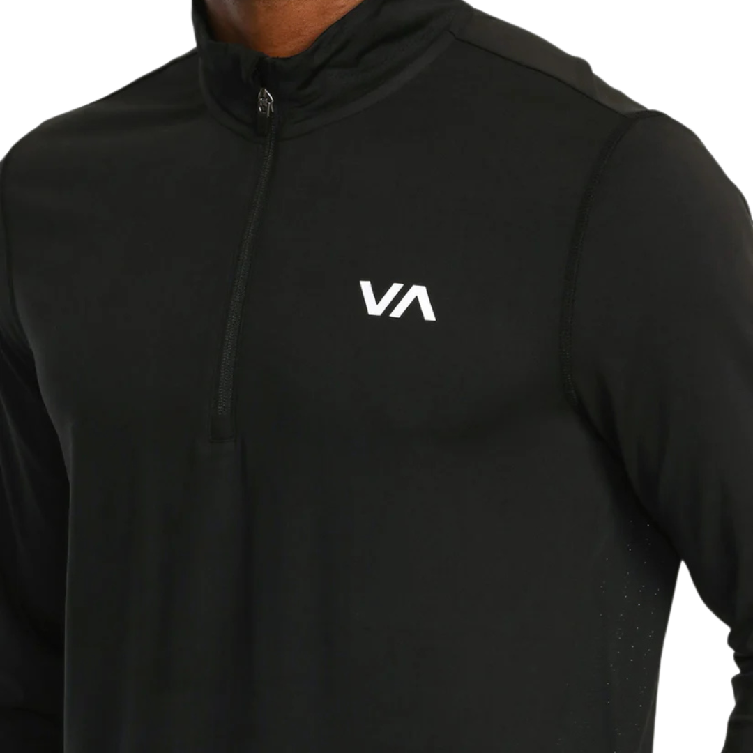 RVCA SPORT VENT LS HALF ZIP