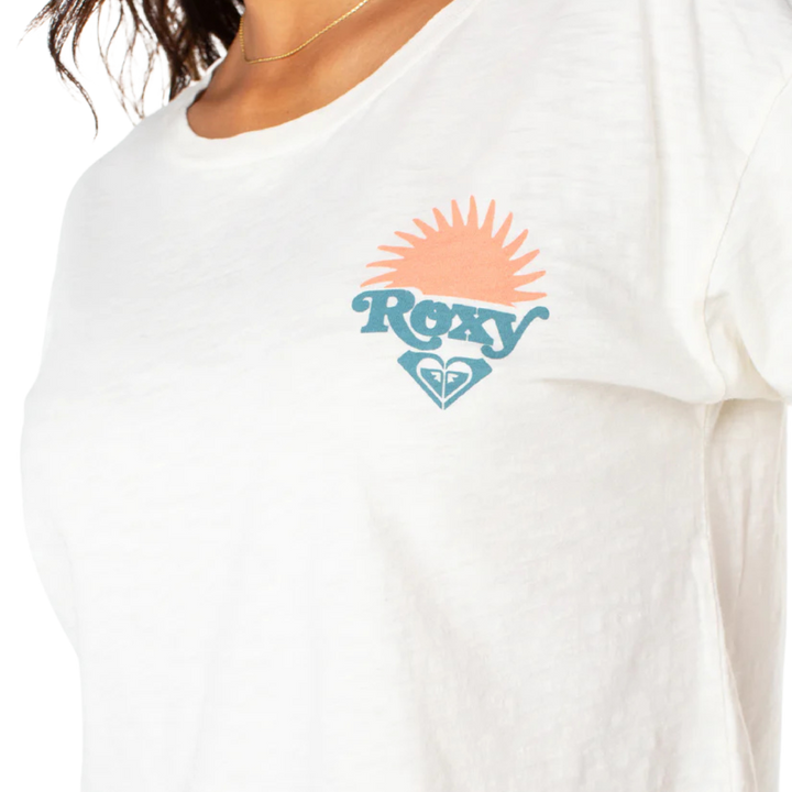 ROXY SWELL SEEKER T-SHIRT - EGRET