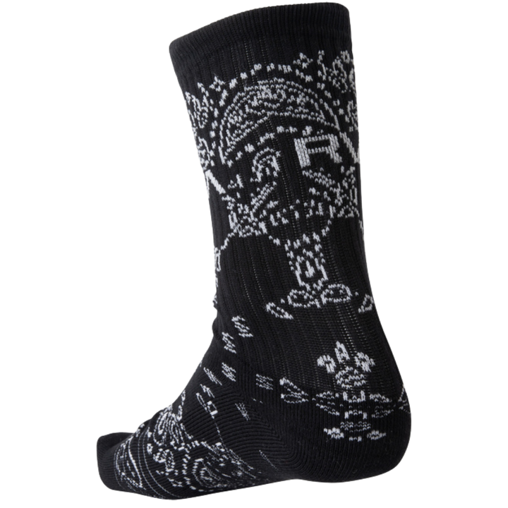 RVCA BANDANA CREW SOCKS 2 PACK