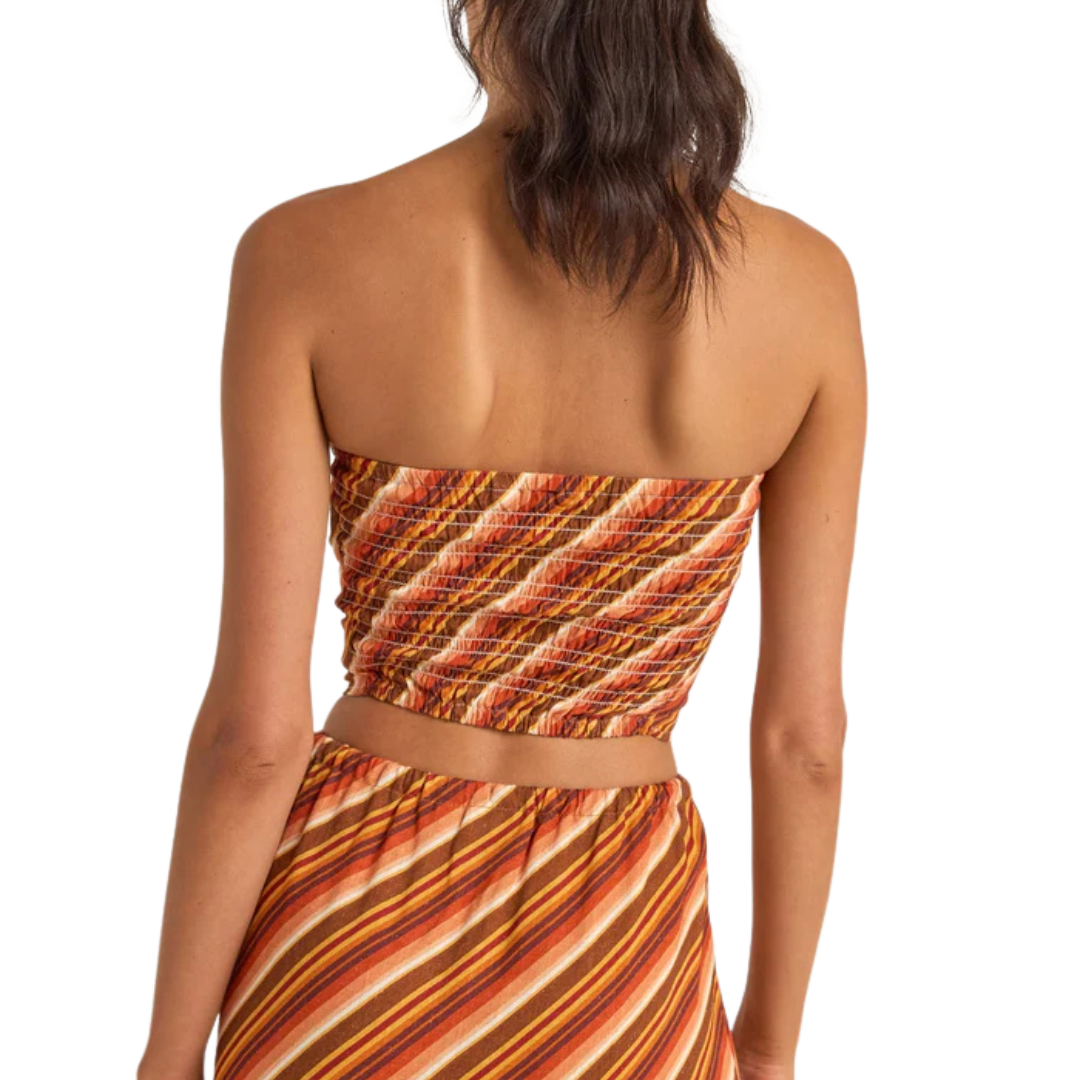 RHYTHM CHICA STRIPE STRAPLESS TOP