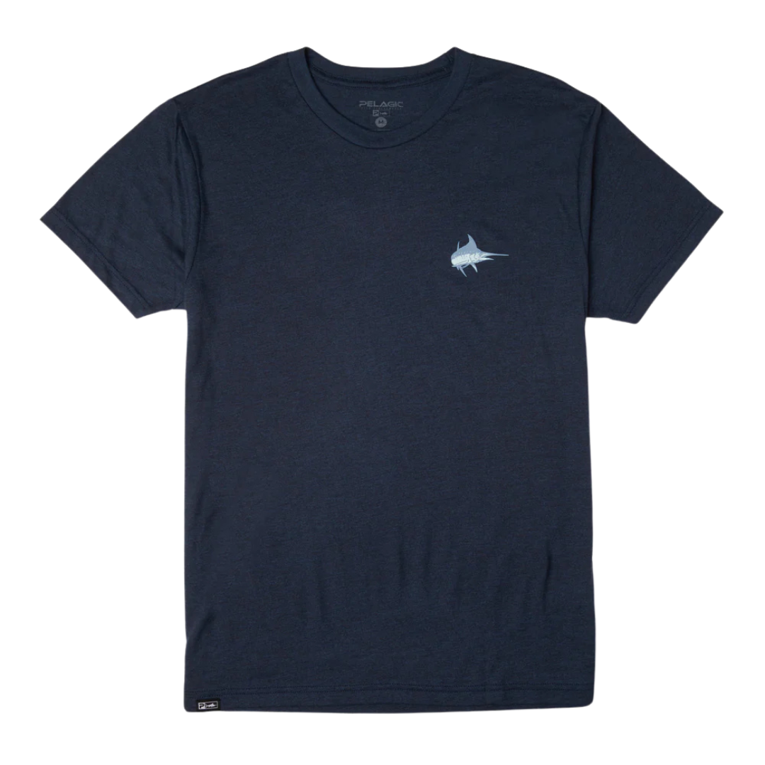 PELAGIC PREM TRIBLEND TURNER TEE - NAVY