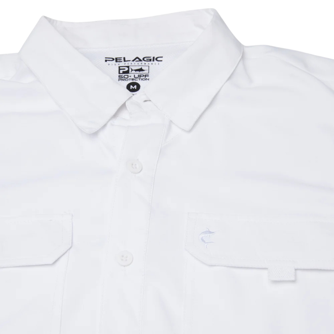 PELAGIC KEYS SS FISHING SHIRT - WHITE