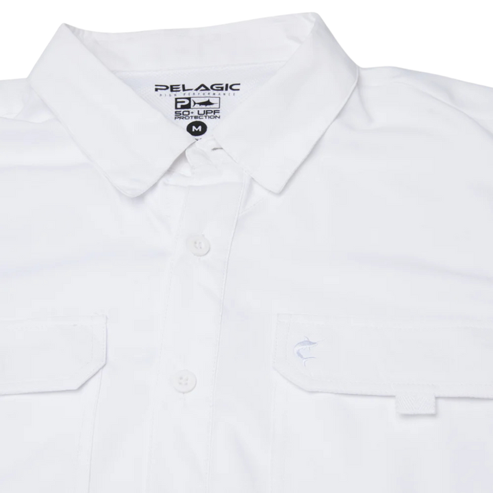 PELAGIC KEYS SS FISHING SHIRT - WHITE