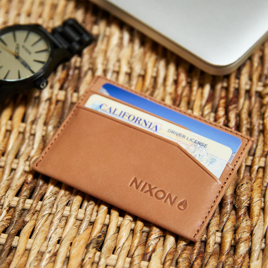 NIXON FLACO LEATHER CARD WALLET