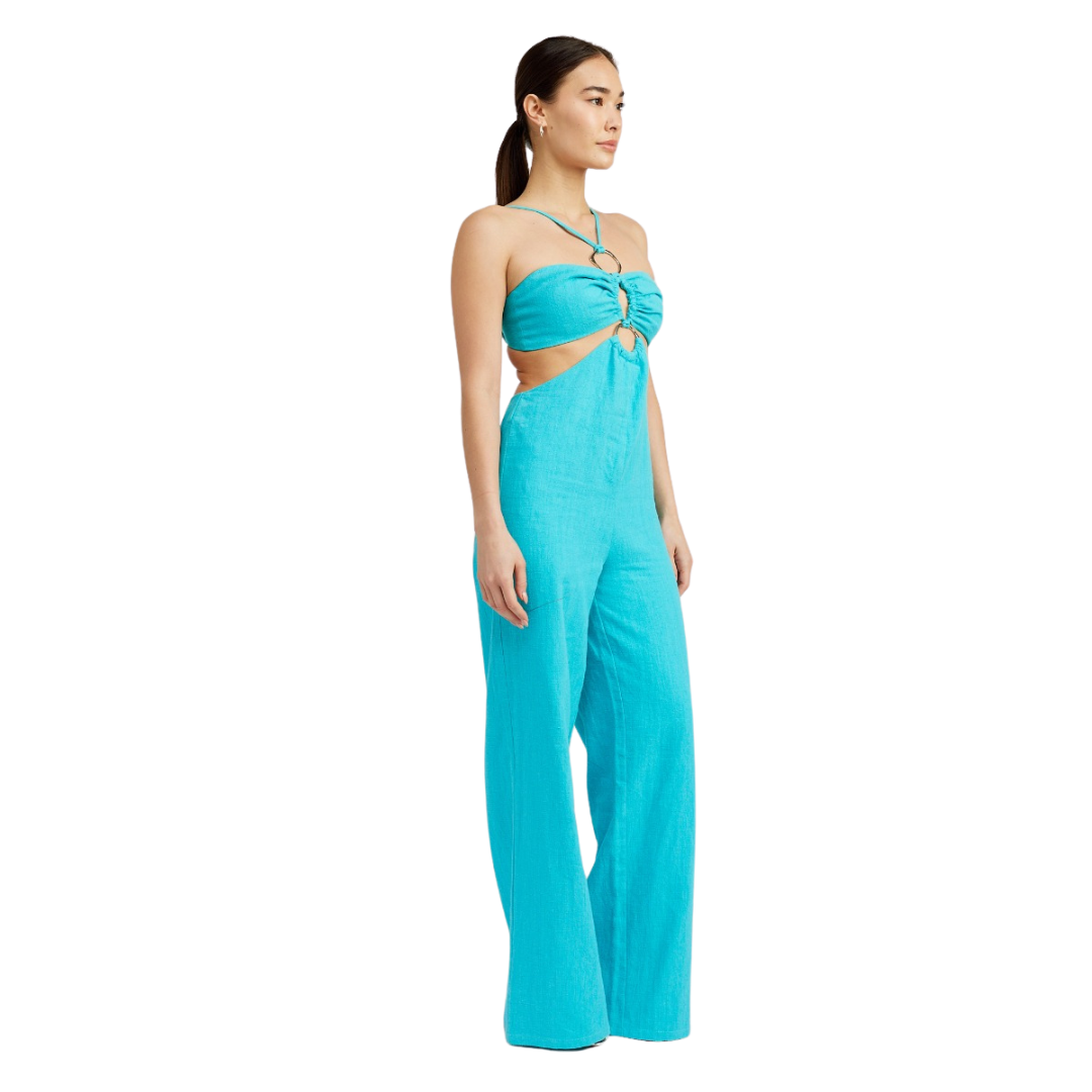 EMORY PARK DOUBLE O RING CUT OUT JUMPSUIT