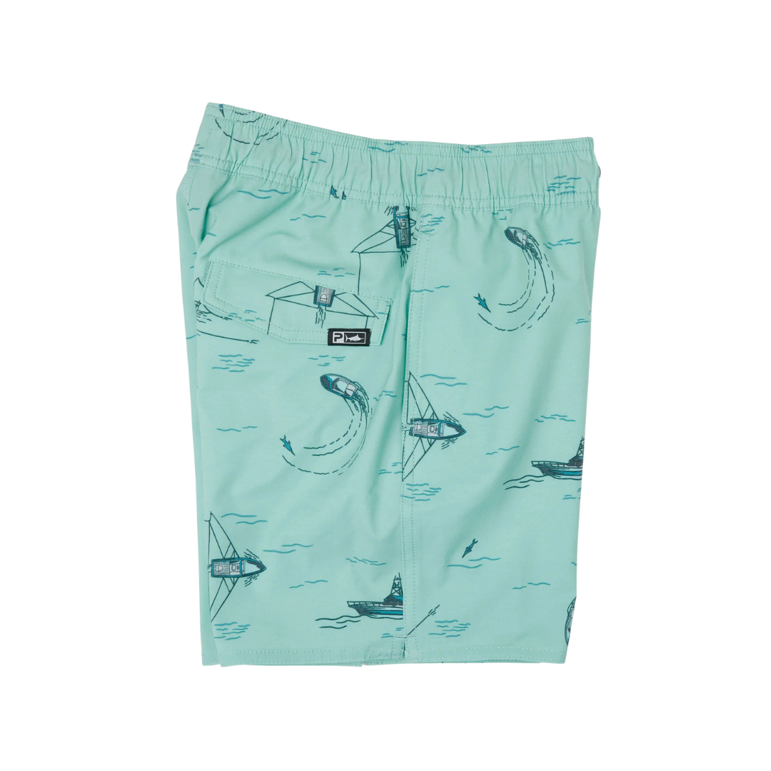 PELAGIC YOUTH DOCKSIDE ELASTIC BOARDSHORTS