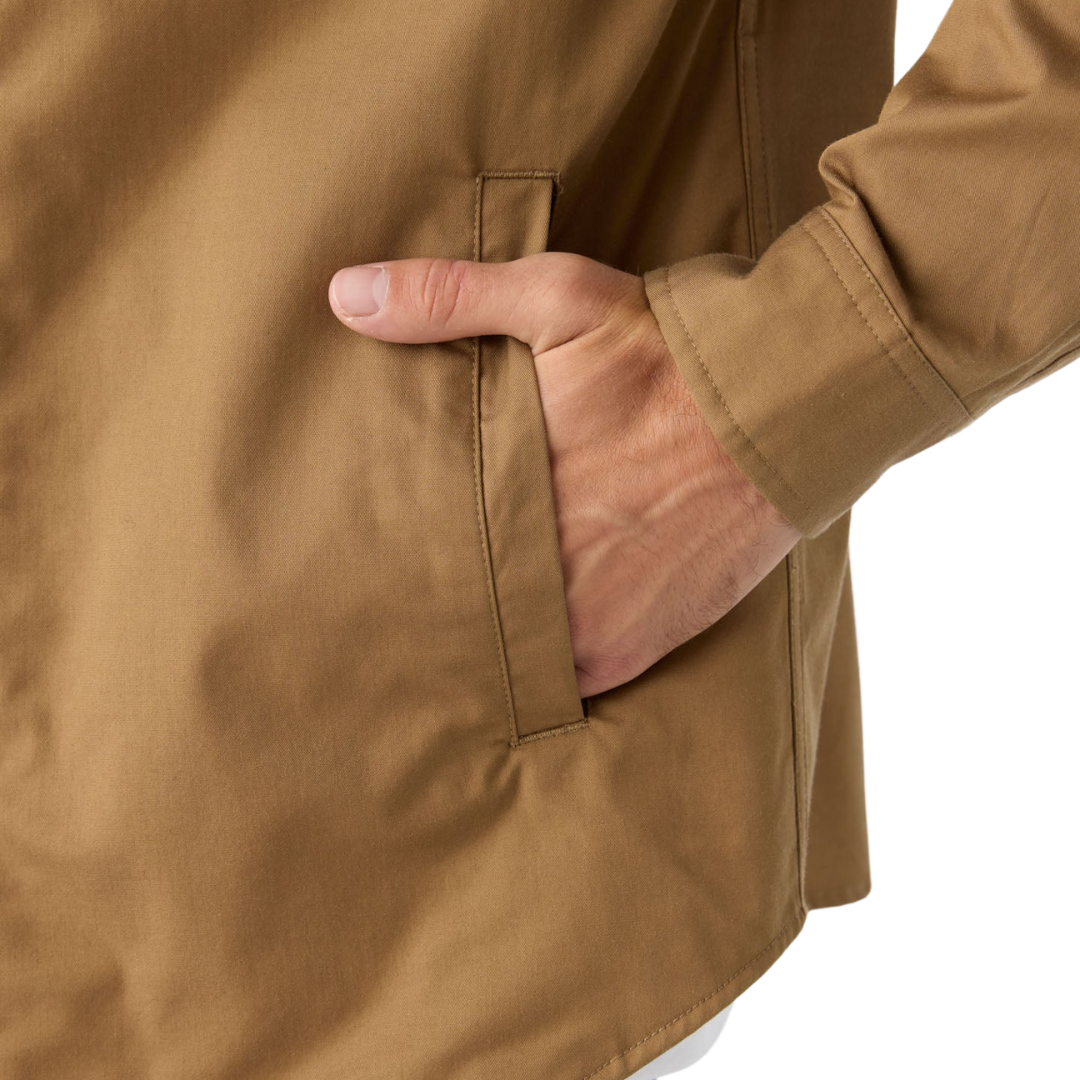 O'NEILL TRVLR DRIFTER OVERSHIRT JACKET - DARK KHAKI