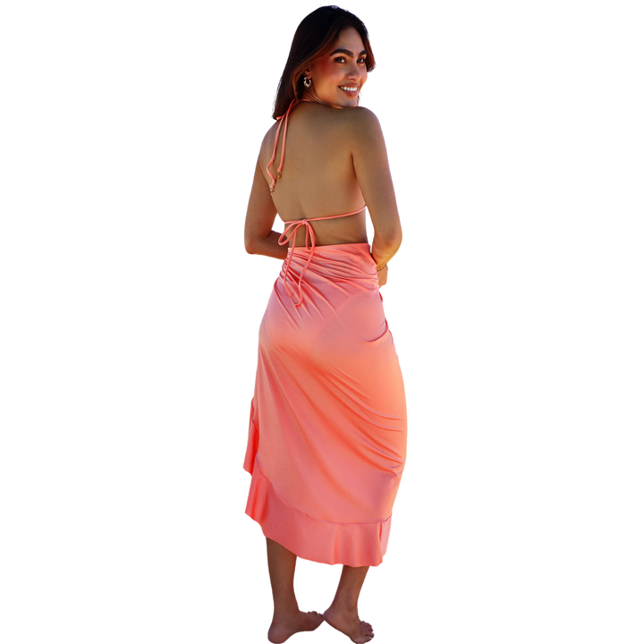 MARLEN SHIMMER SAMBA RUFFLED SARONG