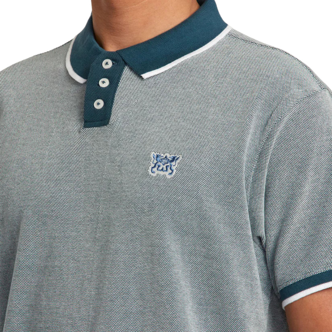 RVCA PENNANT BIRDSEYE POLO