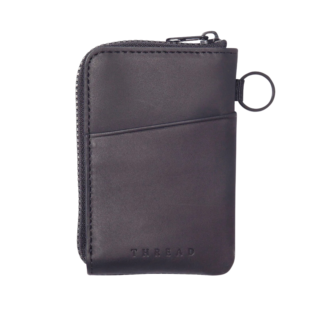 THREAD BLACK ZIPPER WALLET