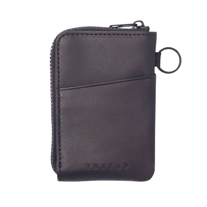 THREAD BLACK ZIPPER WALLET