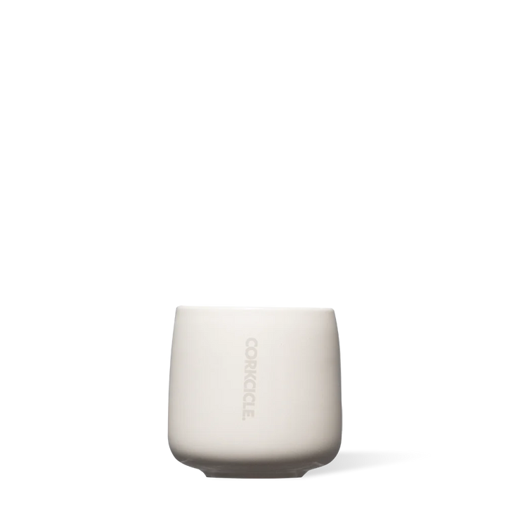 CORKCICLE CERAMIC CAFE CUPS 5OZ - OAT MILK