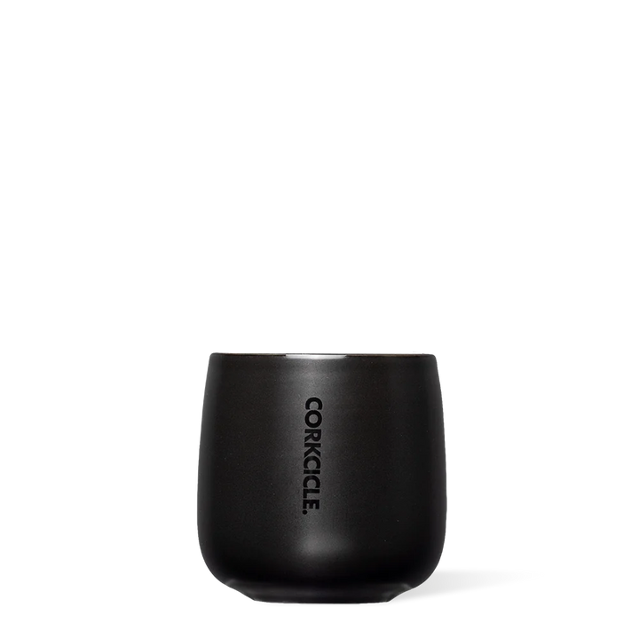 CORKCICLE CERAMIC CAFE CUPS 8OZ - MATTE BLACK