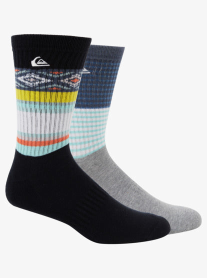 QUIKSILVER CREW SOCKS 2 PACK