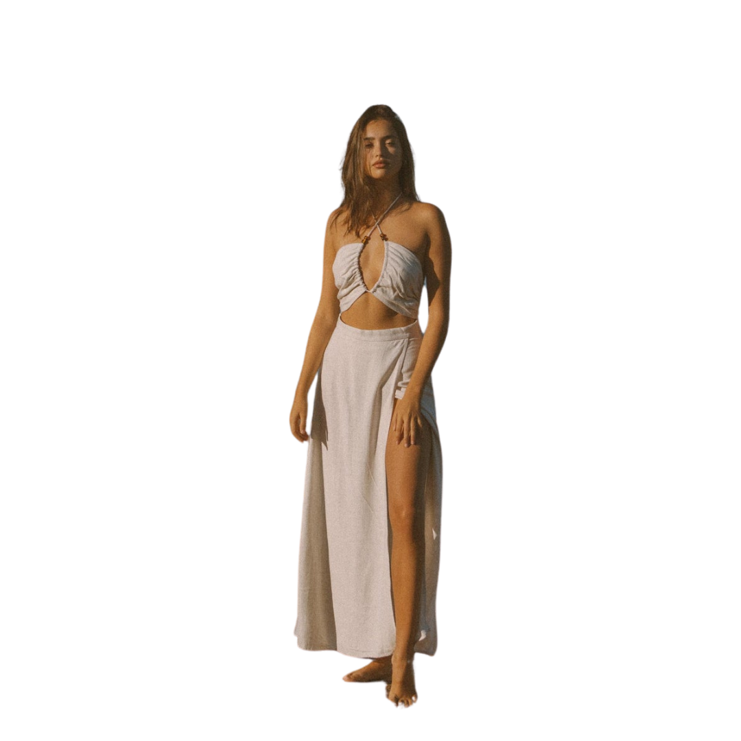 RHYTHM SANTANA CUT OUT MAXI DRESS