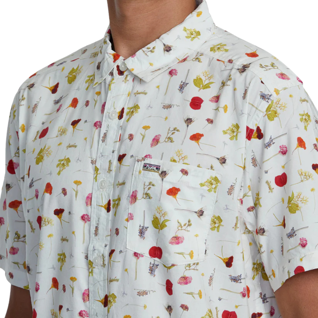 RVCA OBLOW PRESSED SHORT SLEEVE WOVEN SHIRT