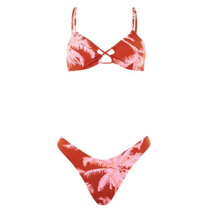 MAAJI- DARKRED PALMS SPLENDOUR BIKINI