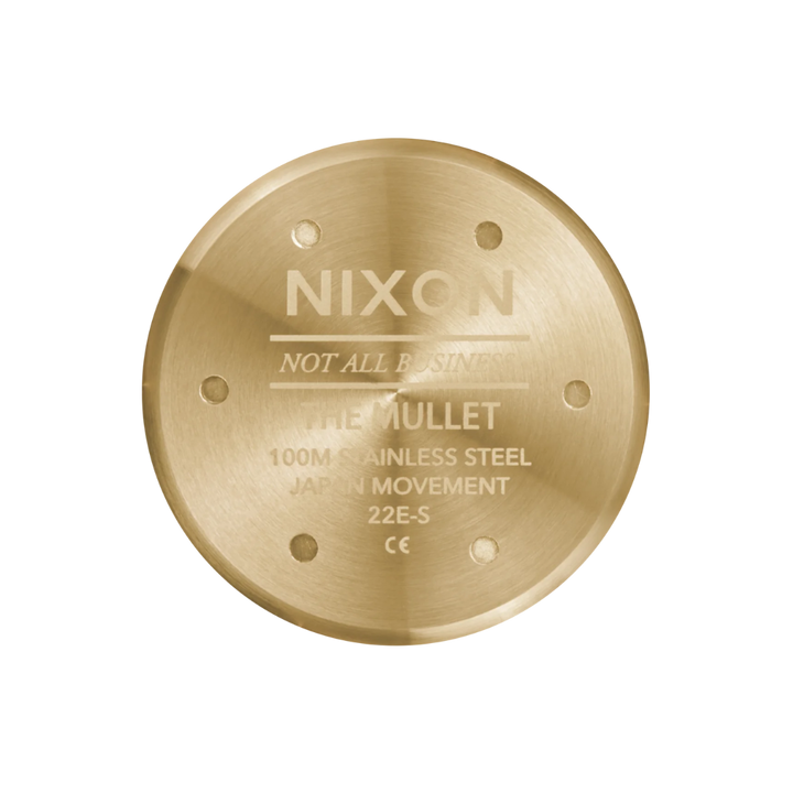 NIXON MULLET STAINLESS STEEL - GOLD/WHITE