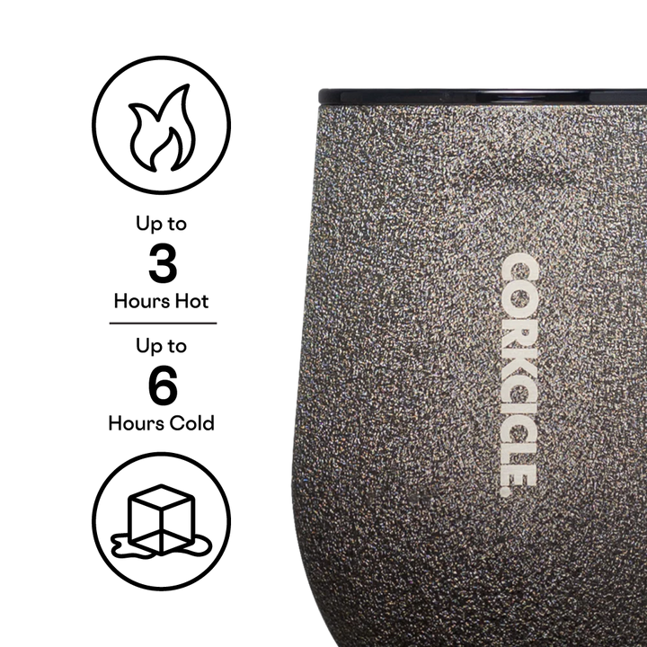 CORKCICLE STEMLESS 12OZ - STEEL SHADOW