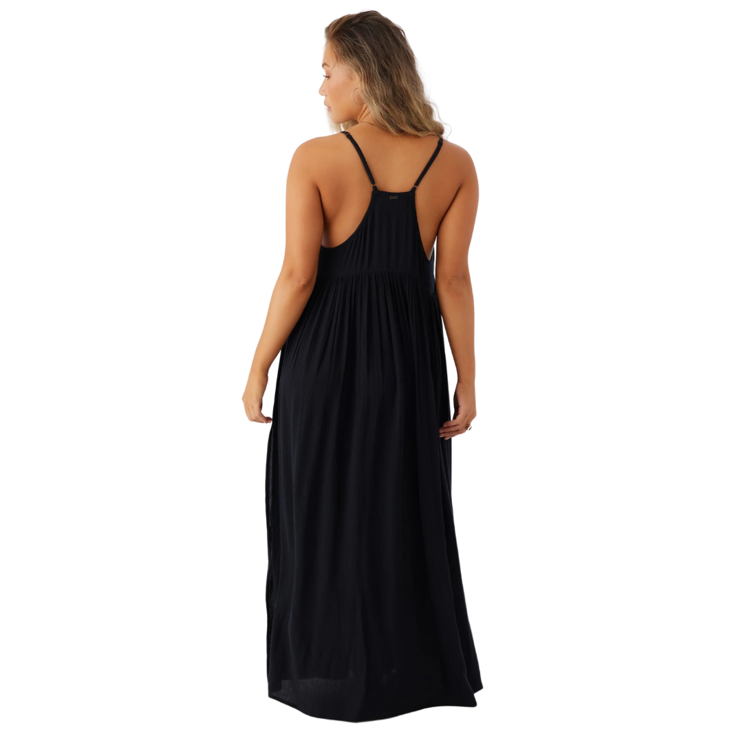 O'NEILL SALTWATER SOLIDS MEL MAXI COVER-UP - BLACK