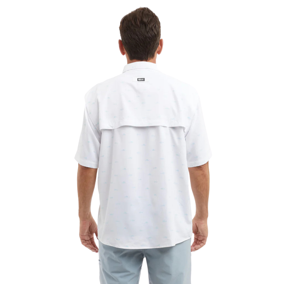 PELAGIC KEYS SS FISHING SHIRT - TINY WHITE FISH