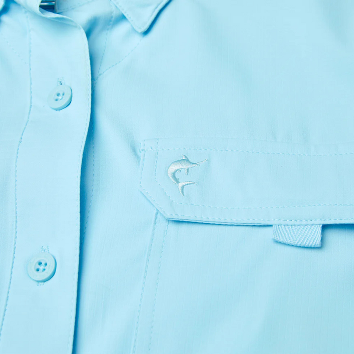 PELAGIC KEYS SS FISHING SHIRT - TAHITIAN BLUE