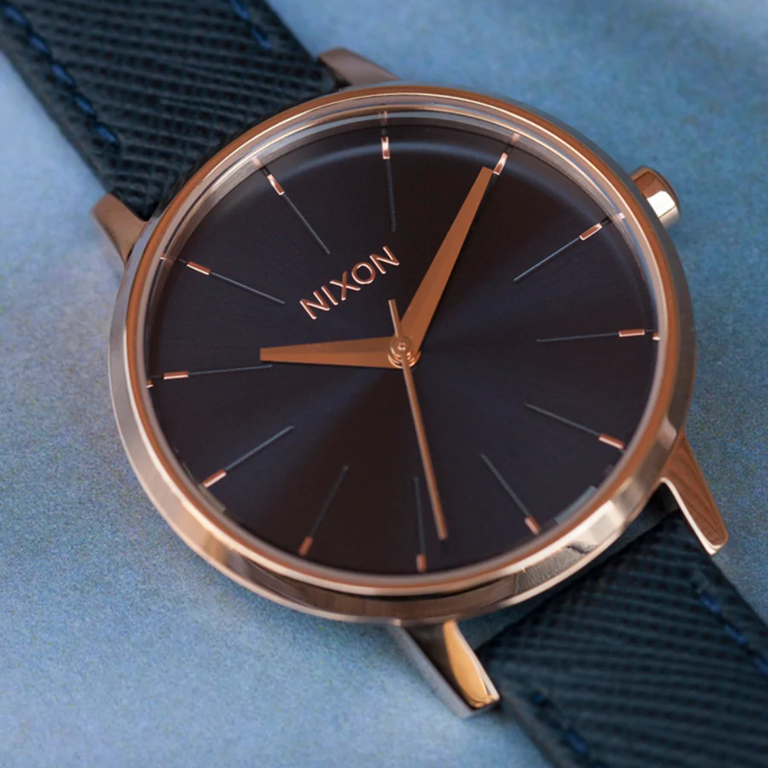 NIXON KESINGTON LEATHER WATCH