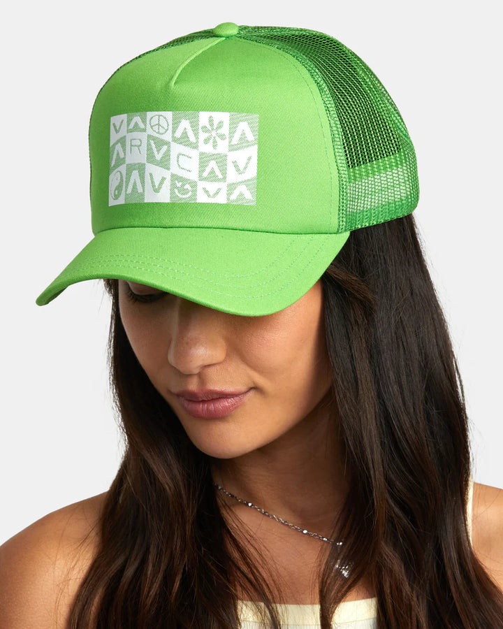 RVCA CHECKER TRUCKER HAT