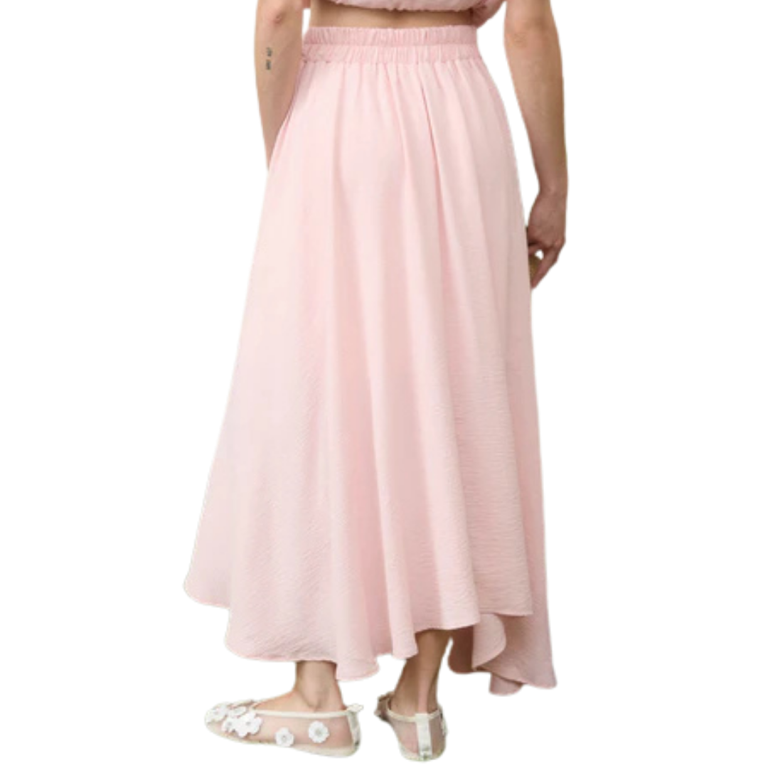 BLU PEPPER BOX PLEATED MIDI SKIRT