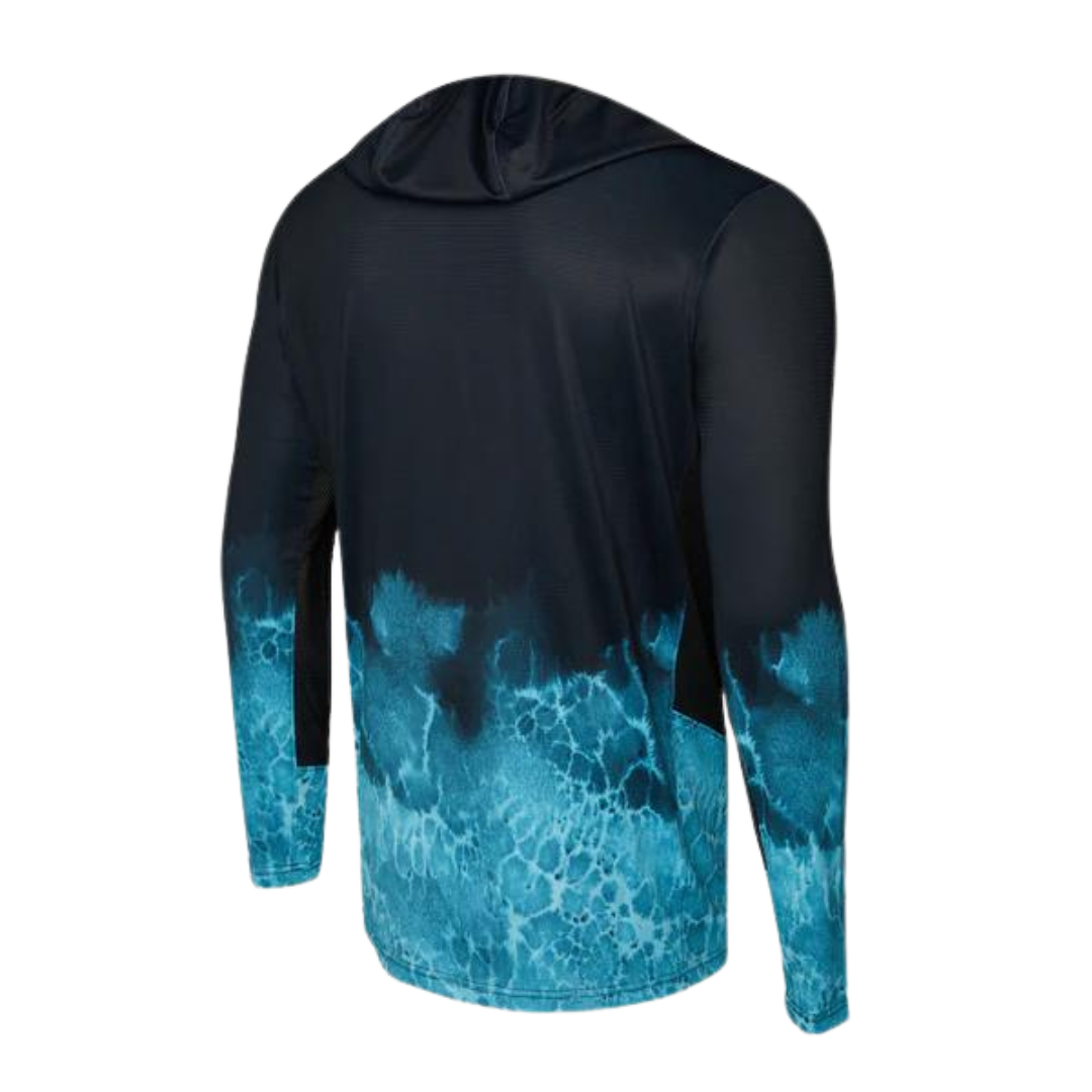 PELAGIC EXO-TECH RASHGUARD - PROP WASH TAHITI BLUE