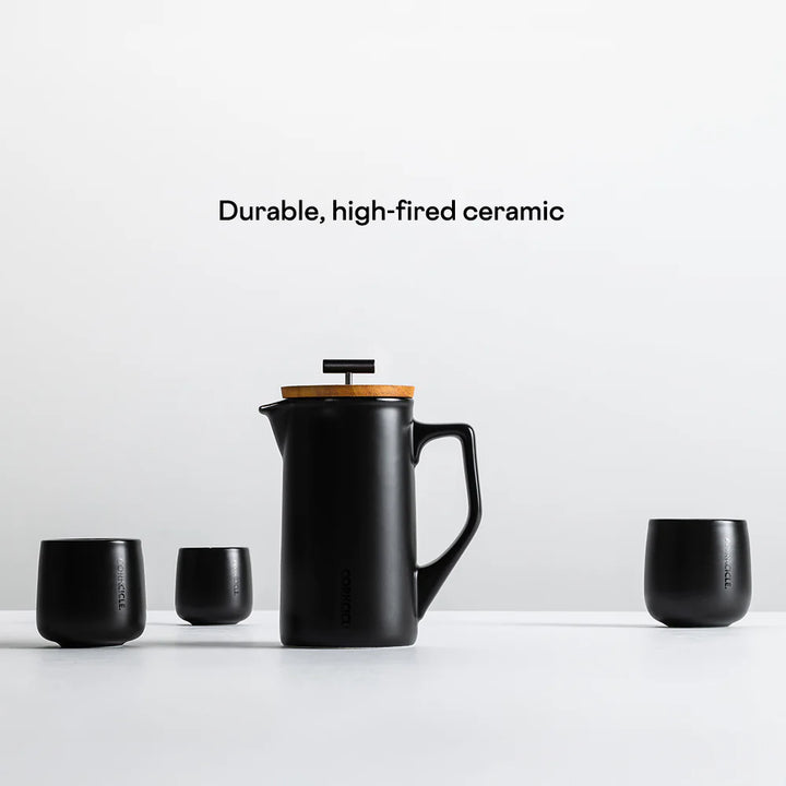CORKCICLE CERAMIC CAFE CUPS 5OZ - OAT MILK